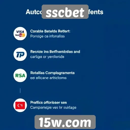 Métodos de pagamento oferecidos pelo sscbet